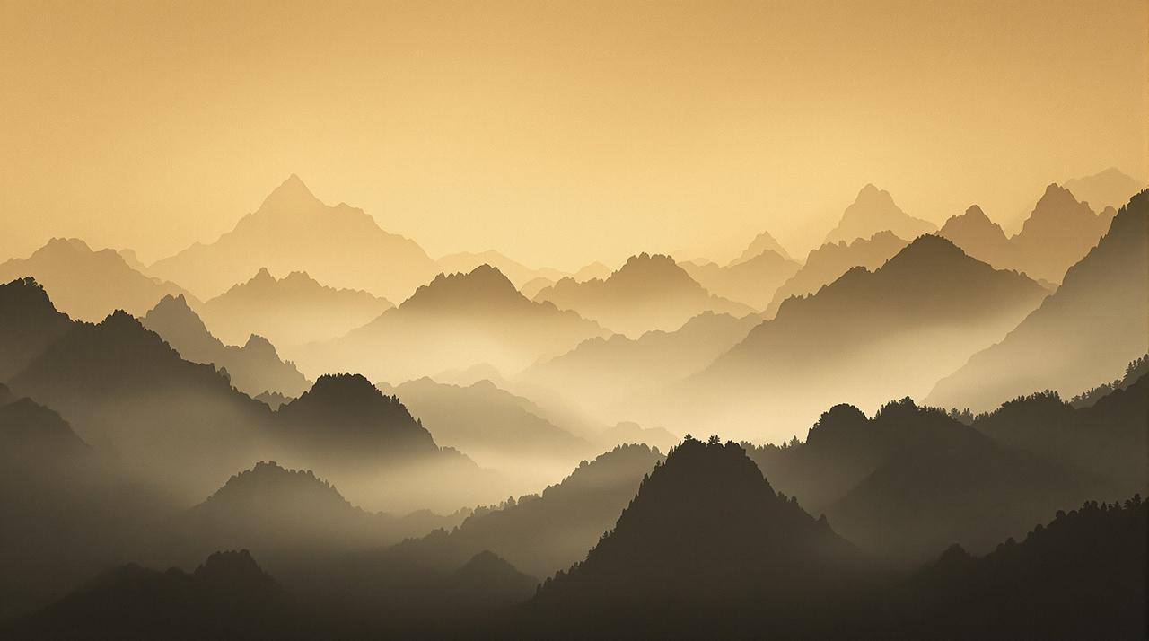 ai国漫 - 国风山水墨韵背景
